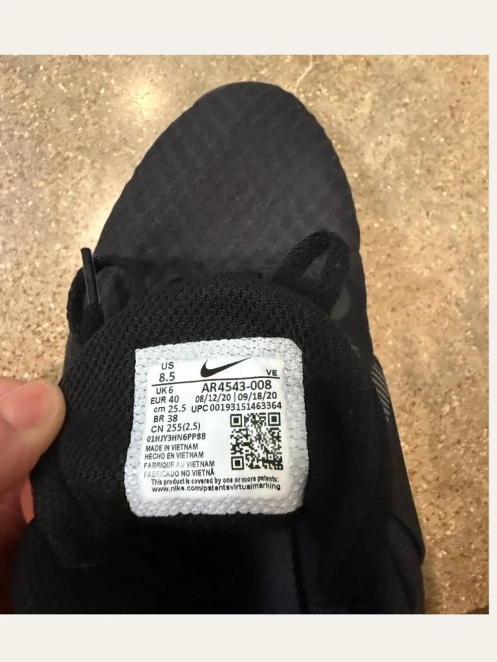 Nike Air Max Training Shoes Black Women’s Size 8.5 - Picture 3 of 9